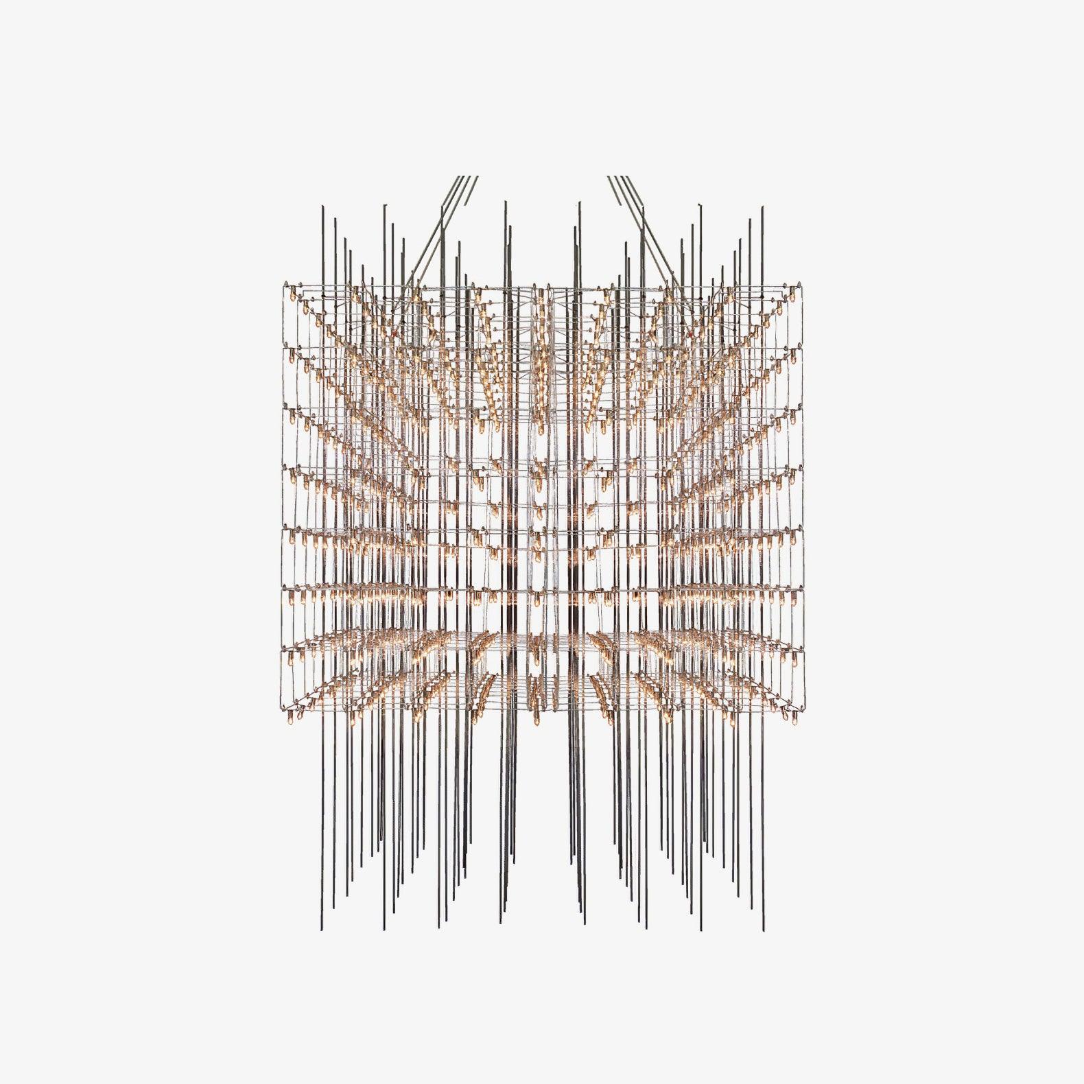 Avtalan Postmodern Luxury Cube Pendant Light-Neutral Decor