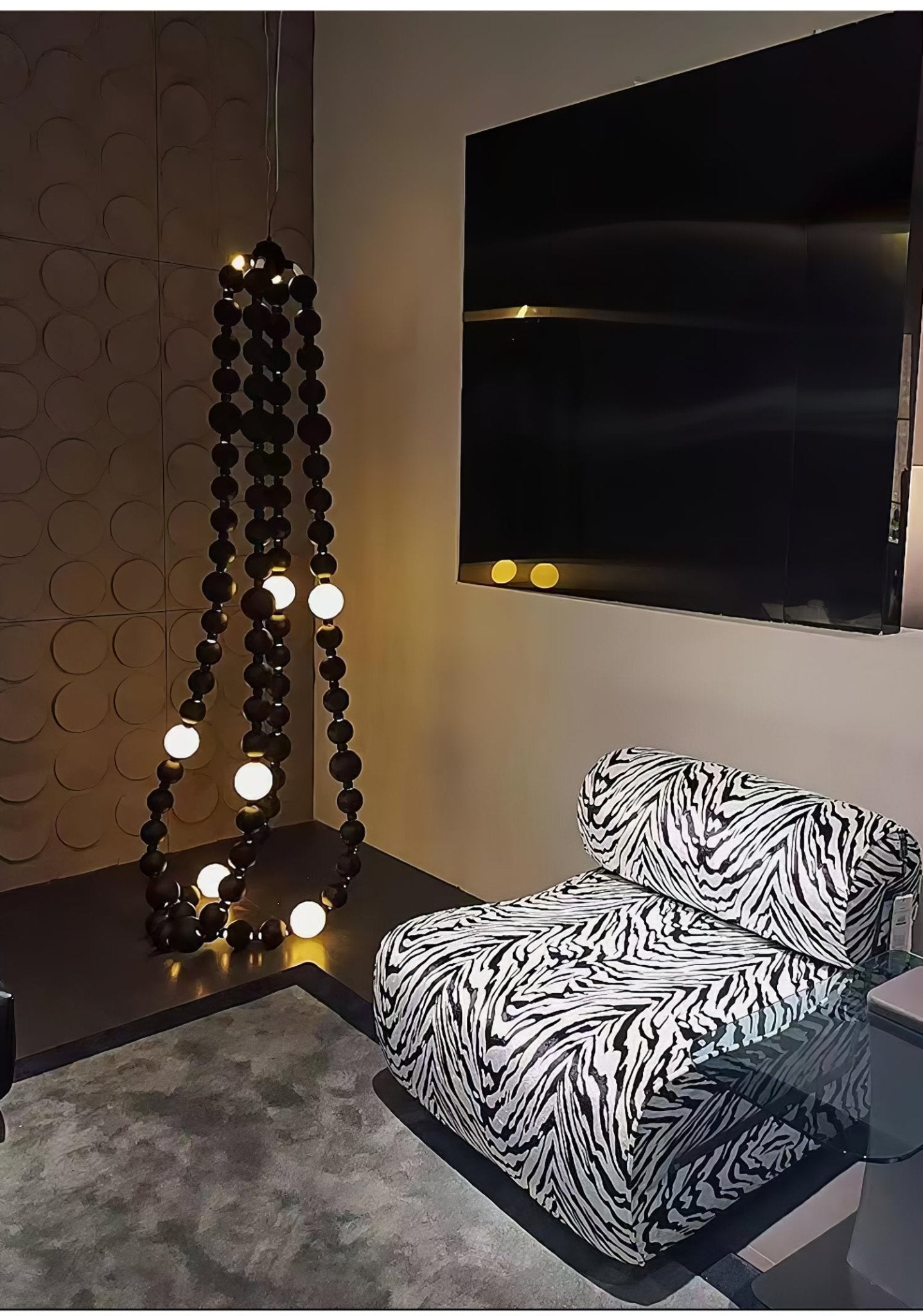 Nysolisra Modern Glass Chandelier-Neutral Decor