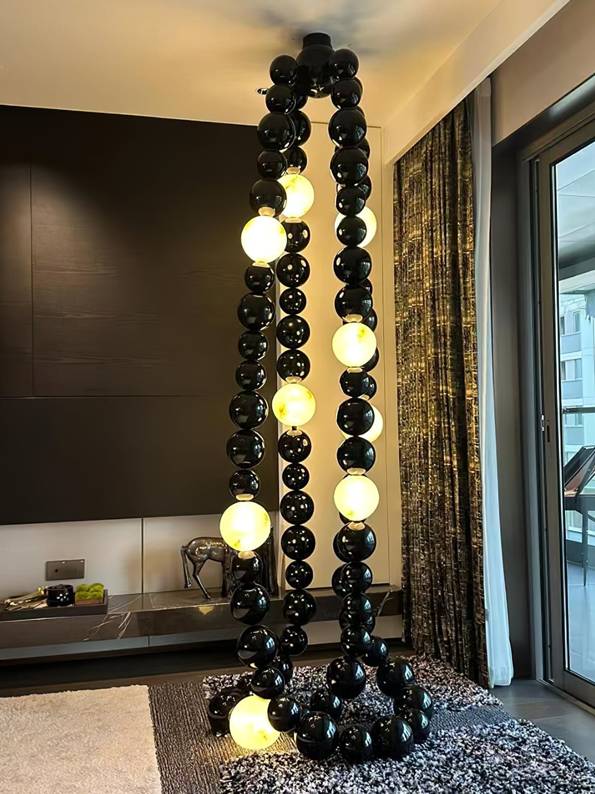 Nysolisra Modern Glass Chandelier-Neutral Decor
