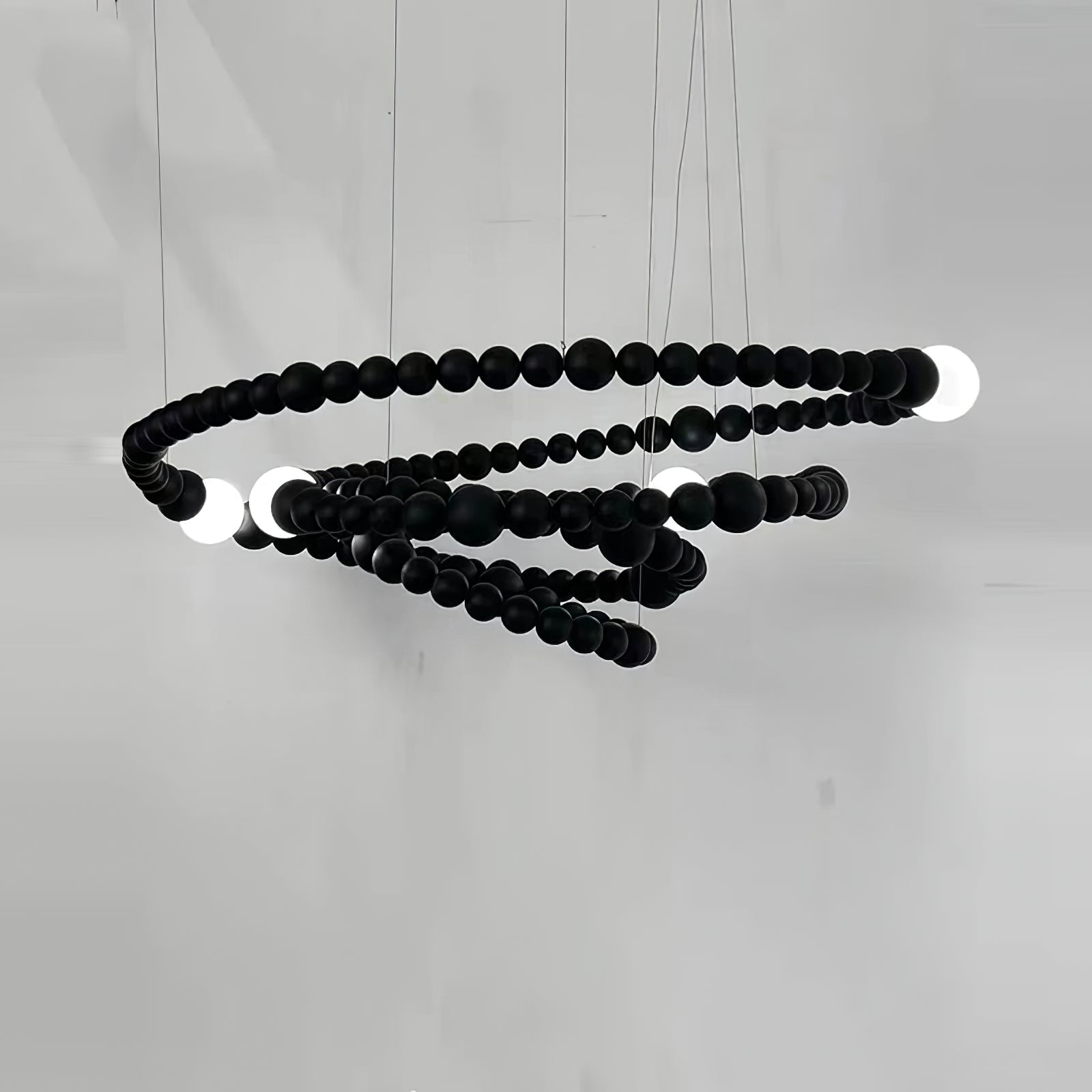 Nysolisra Modern Glass Chandelier-Neutral Decor