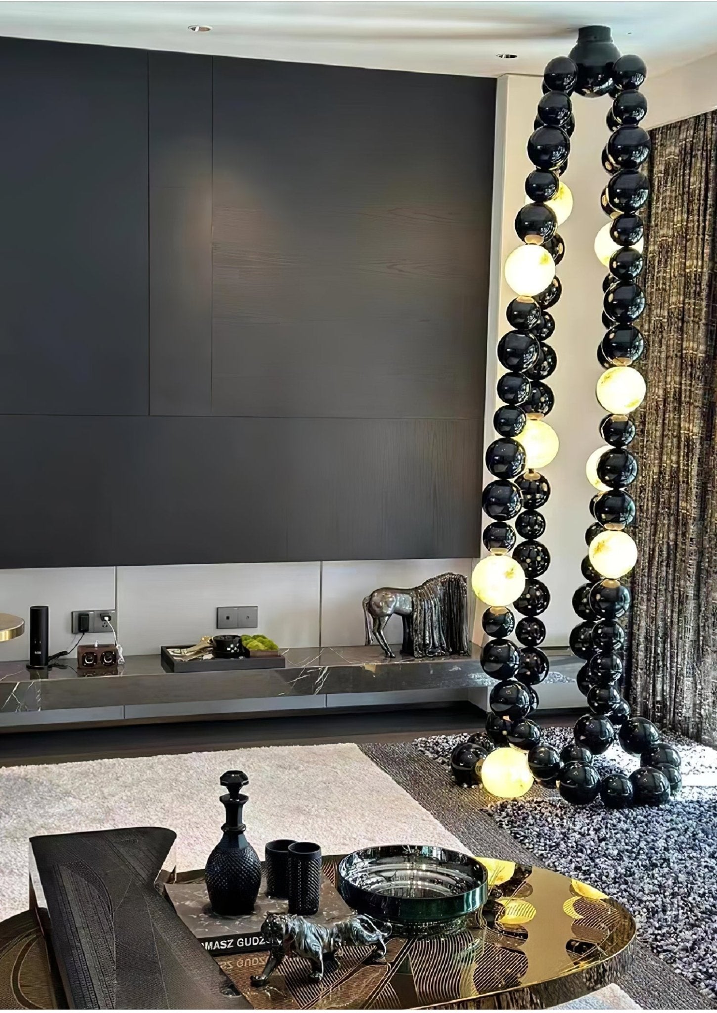 Nysolisra Modern Glass Chandelier-Neutral Decor