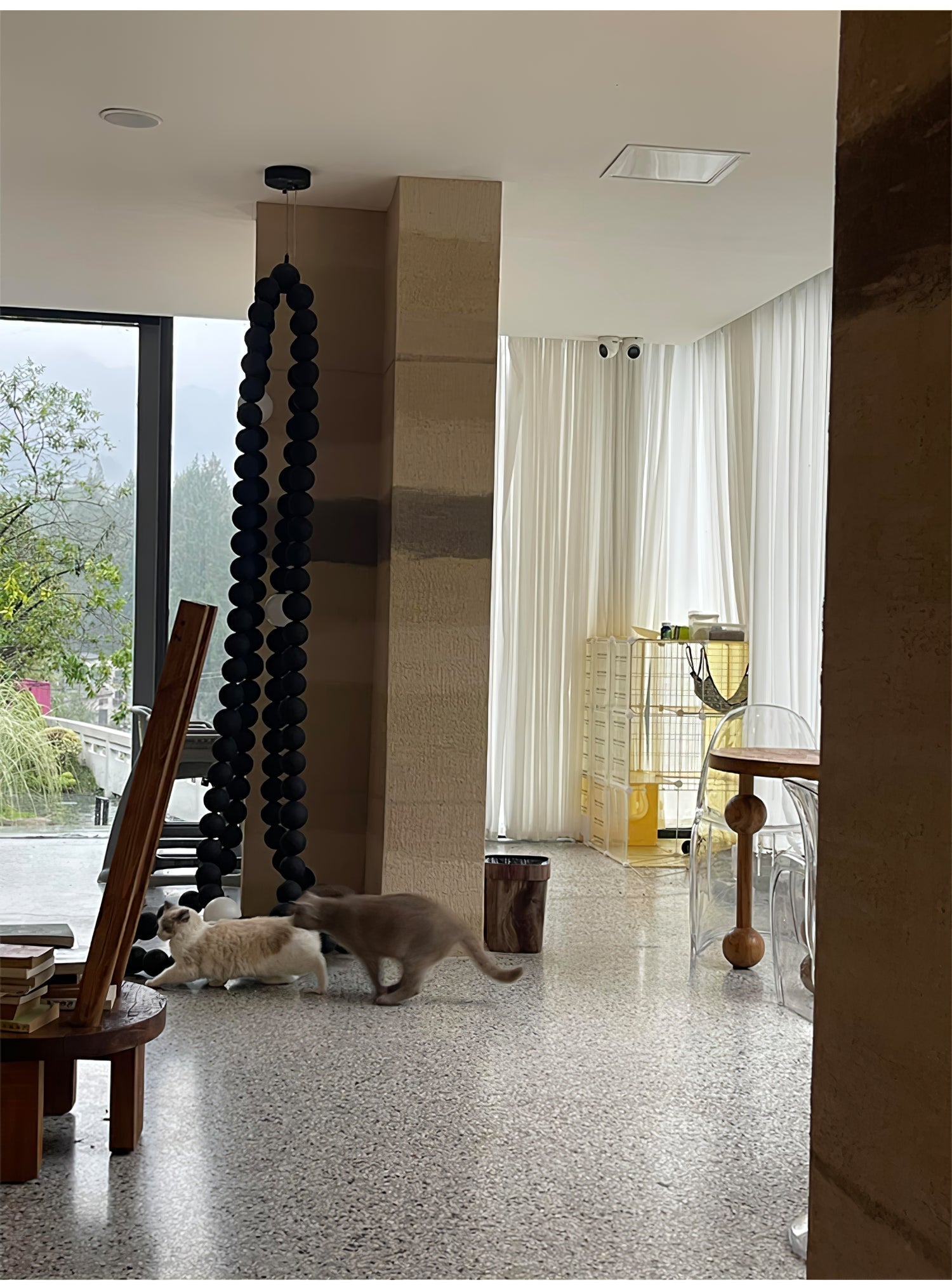 Nysolisra Modern Glass Chandelier-Neutral Decor