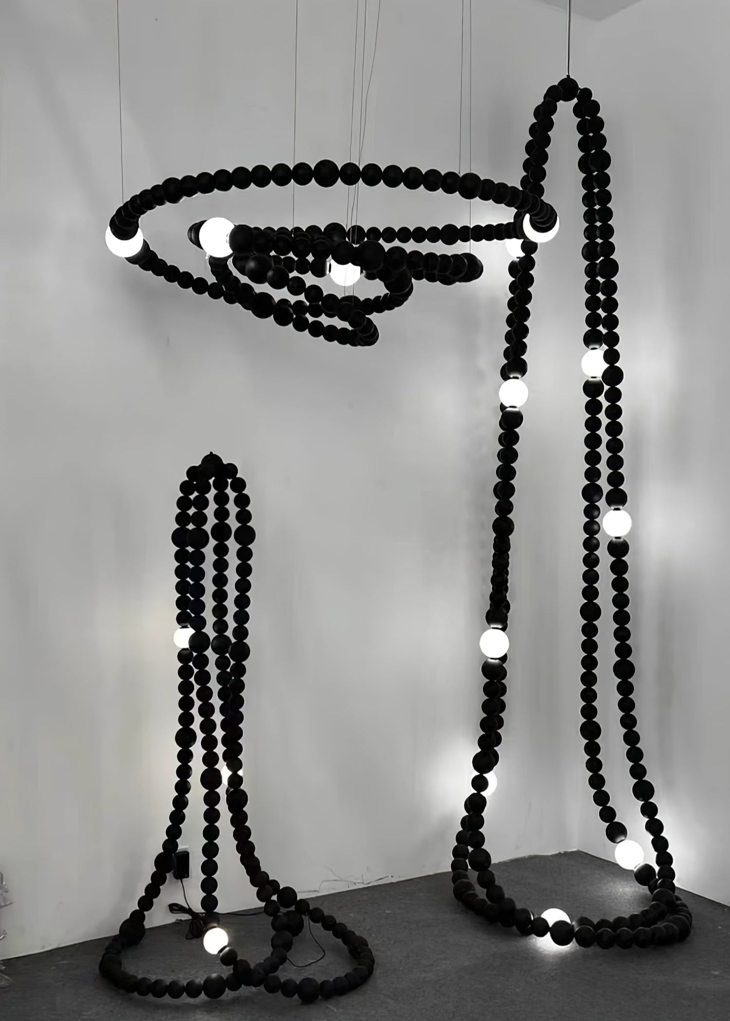 Nysolisra Modern Glass Chandelier-Neutral Decor