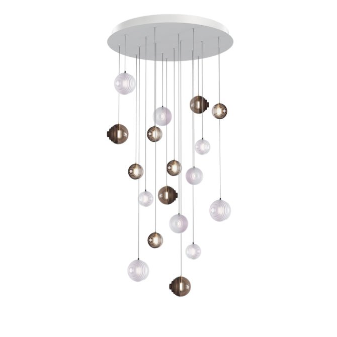 Cosmic Sphere Cascade Chandelier-Neutral Decor