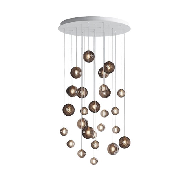 Cosmic Sphere Cascade Chandelier-Neutral Decor
