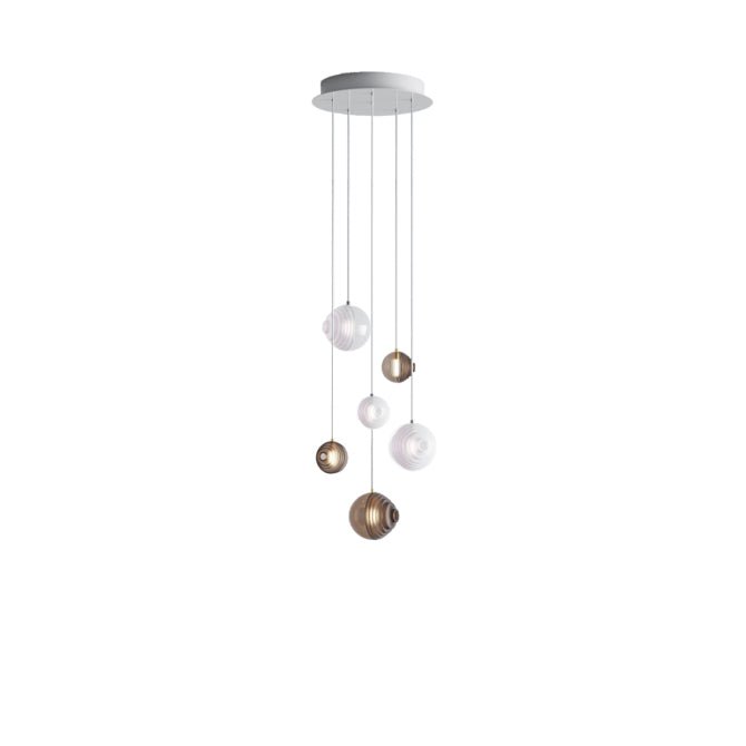 Cosmic Sphere Cascade Chandelier-Neutral Decor