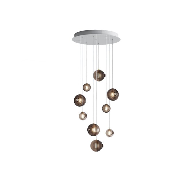 Cosmic Sphere Cascade Chandelier-Neutral Decor