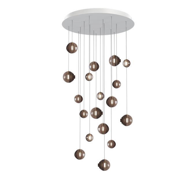 Cosmic Sphere Cascade Chandelier-Neutral Decor