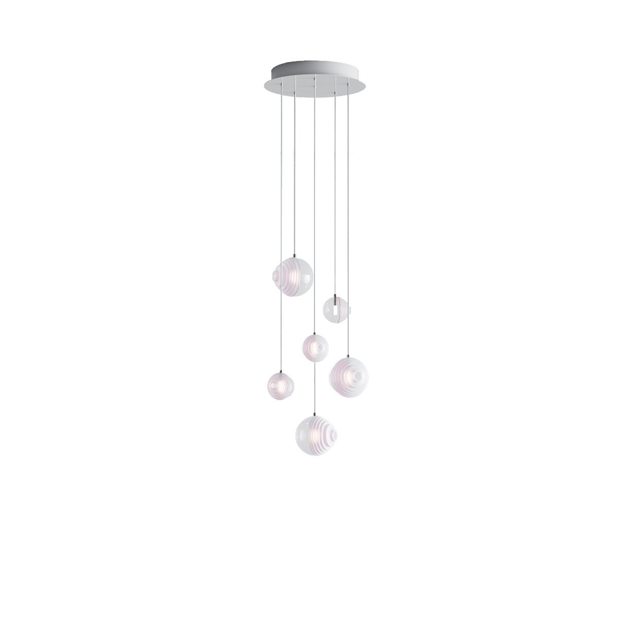 Cosmic Sphere Cascade Chandelier-Neutral Decor