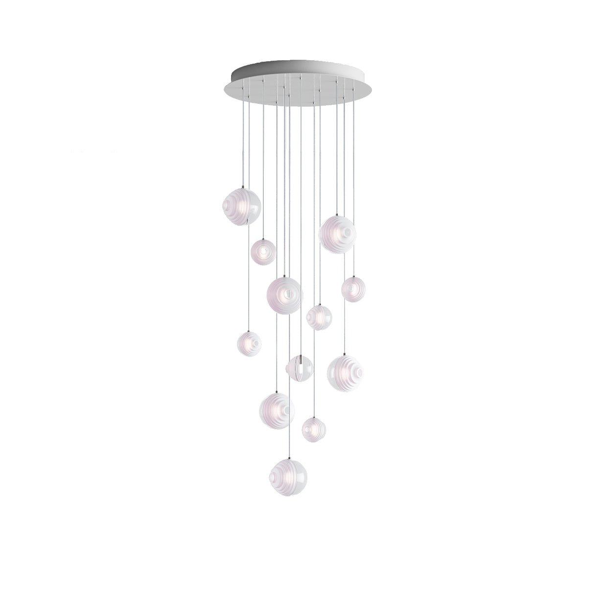 Cosmic Sphere Cascade Chandelier-Neutral Decor