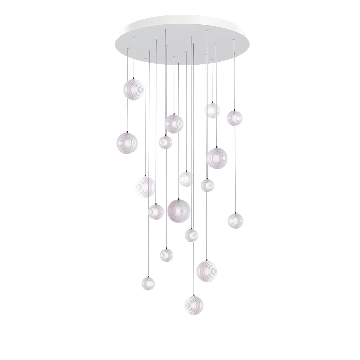 Cosmic Sphere Cascade Chandelier-Neutral Decor