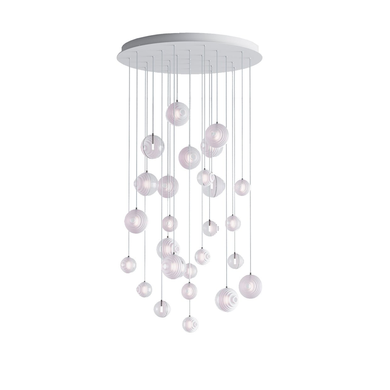 Cosmic Sphere Cascade Chandelier-Neutral Decor