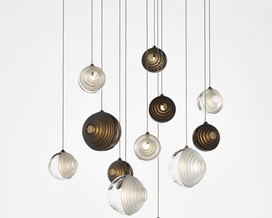 Cosmic Sphere Cascade Chandelier-Neutral Decor