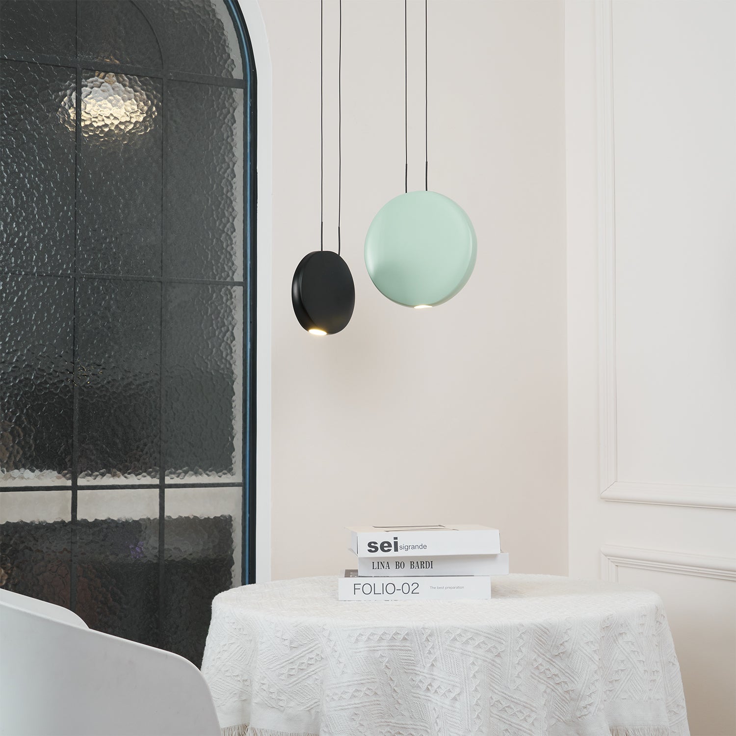 Mirellare Resin Artistic Pendant Light-Neutral Decor