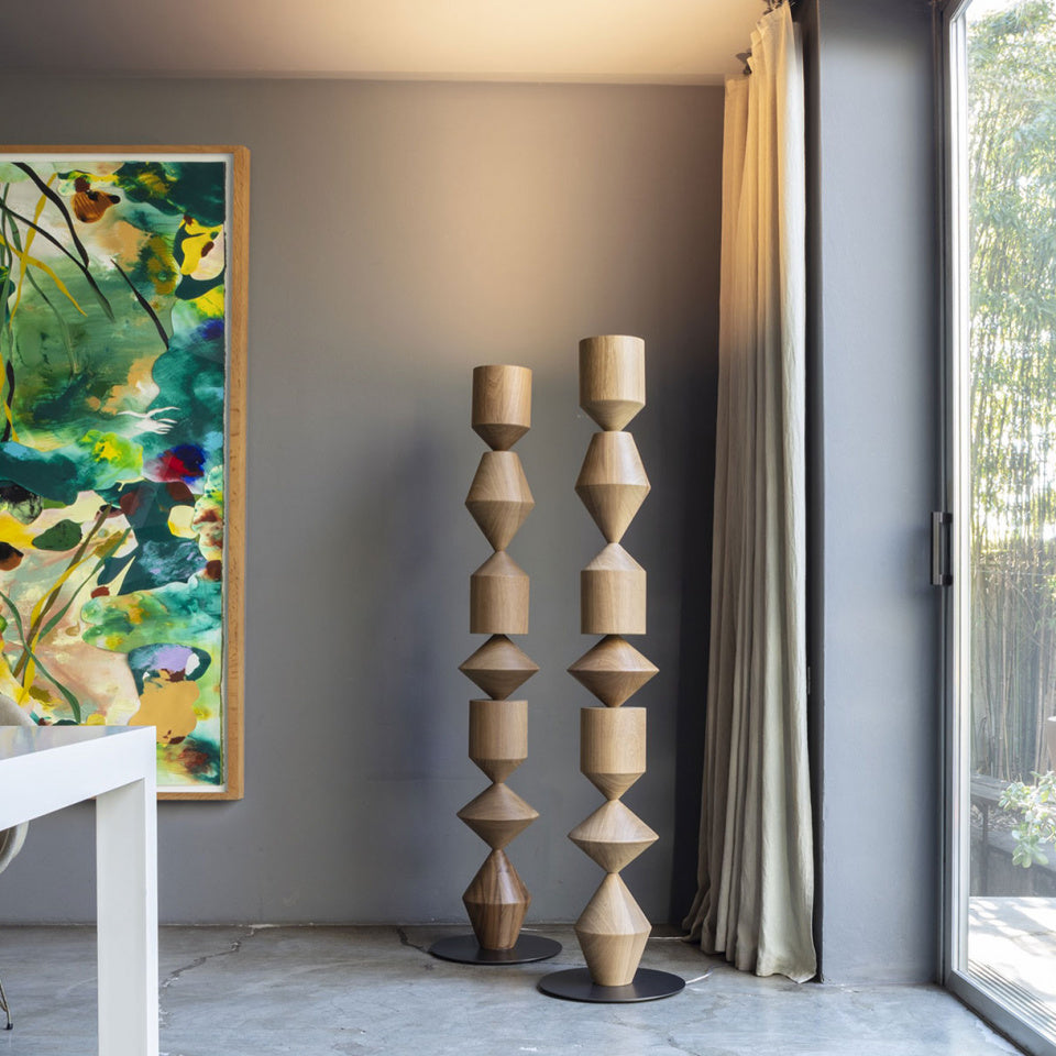 The Costantina Floor Lamp shown in the white finish.