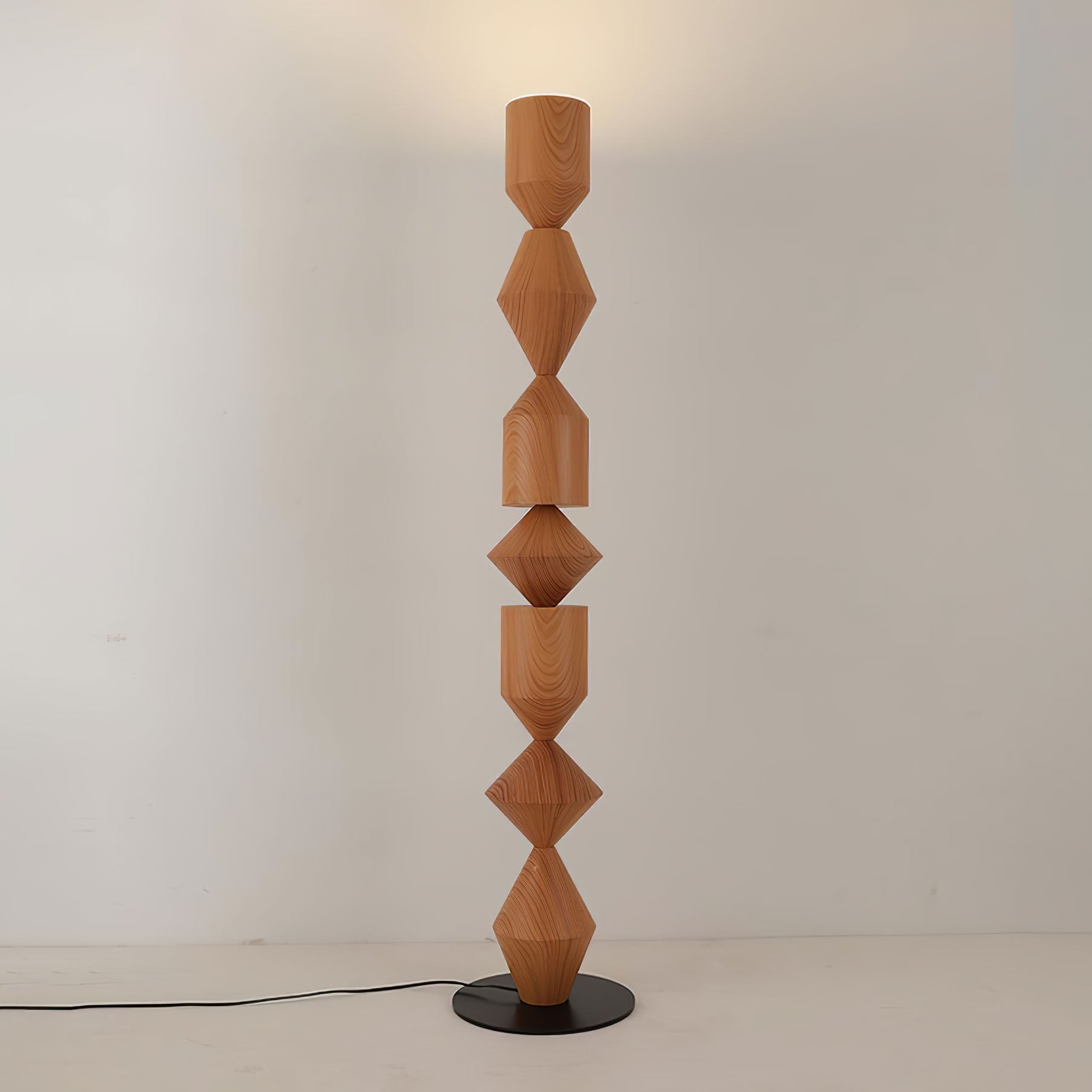 Drisen Minimalist Wood Floor Lamp-Neutral Decor