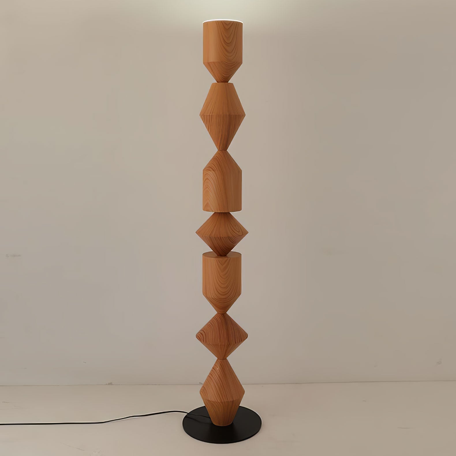 Drisen Minimalist Wood Floor Lamp-Neutral Decor
