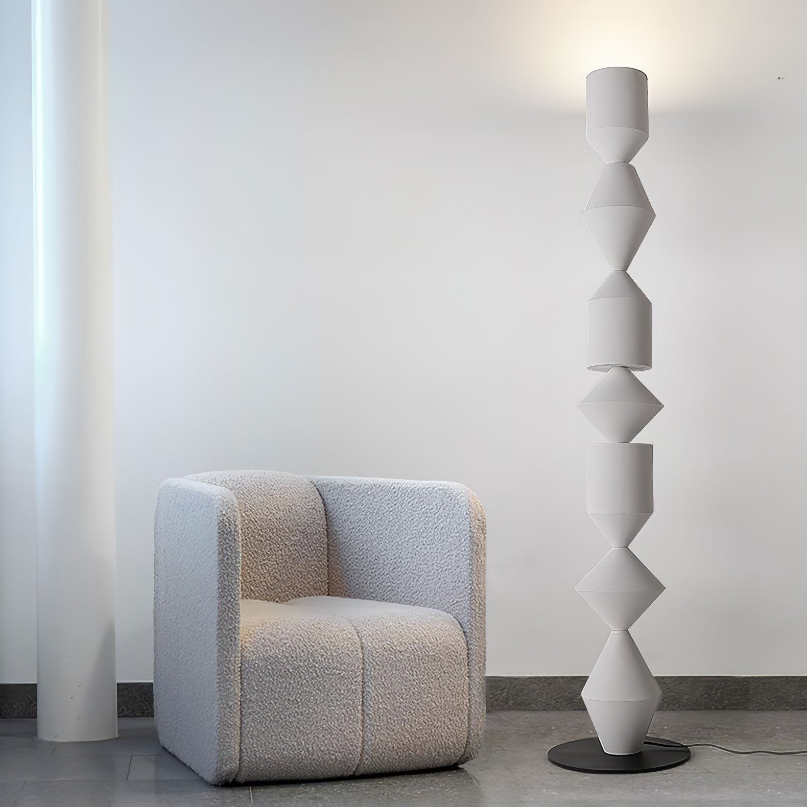 Drisen Minimalist Wood Floor Lamp-Neutral Decor