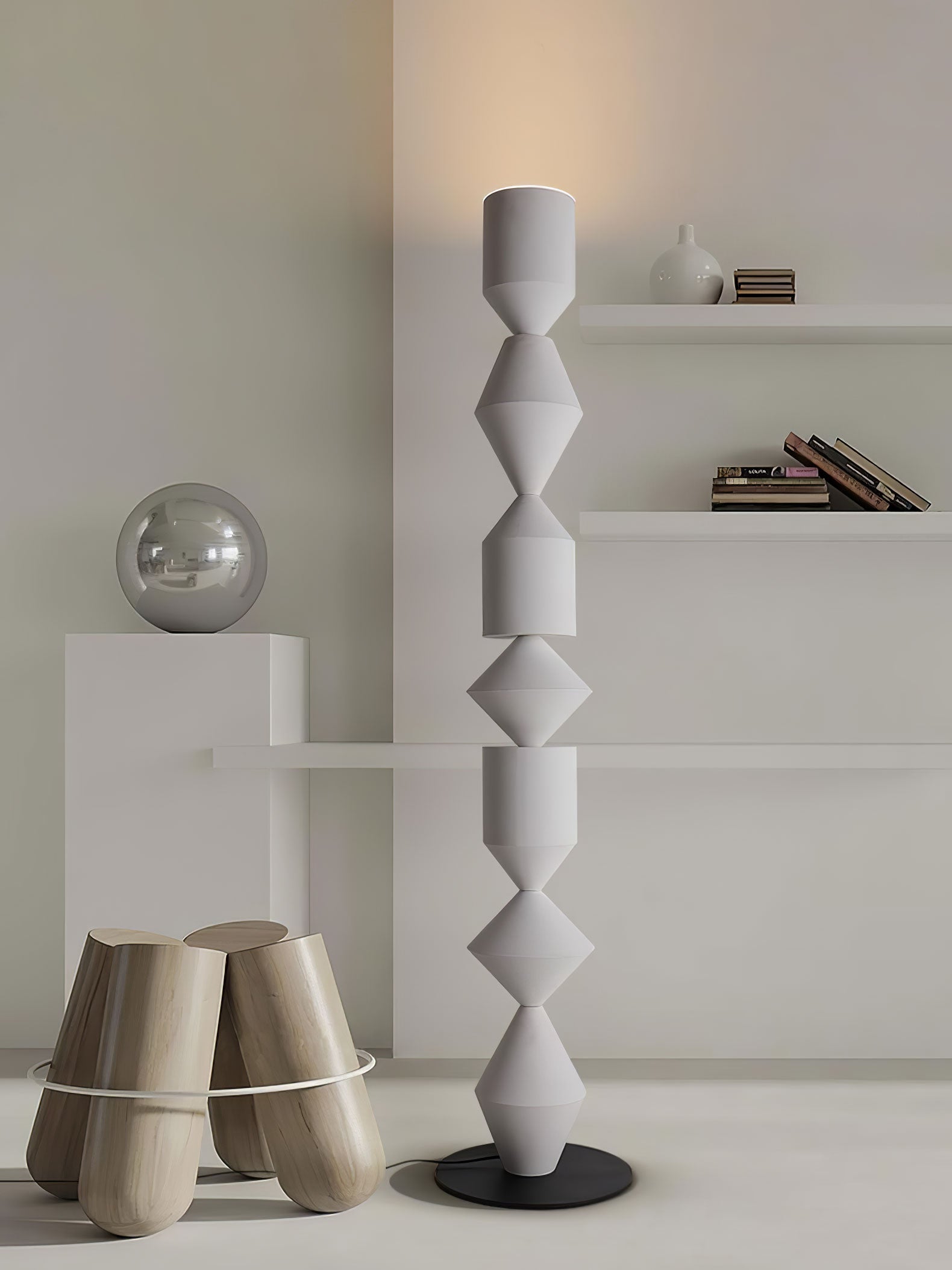 Drisen Minimalist Wood Floor Lamp-Neutral Decor