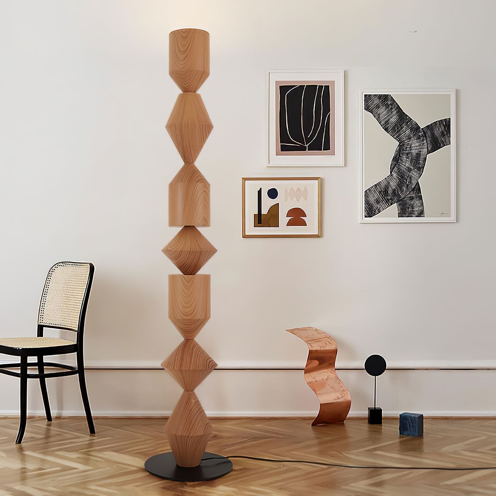 Drisen Minimalist Wood Floor Lamp-Neutral Decor
