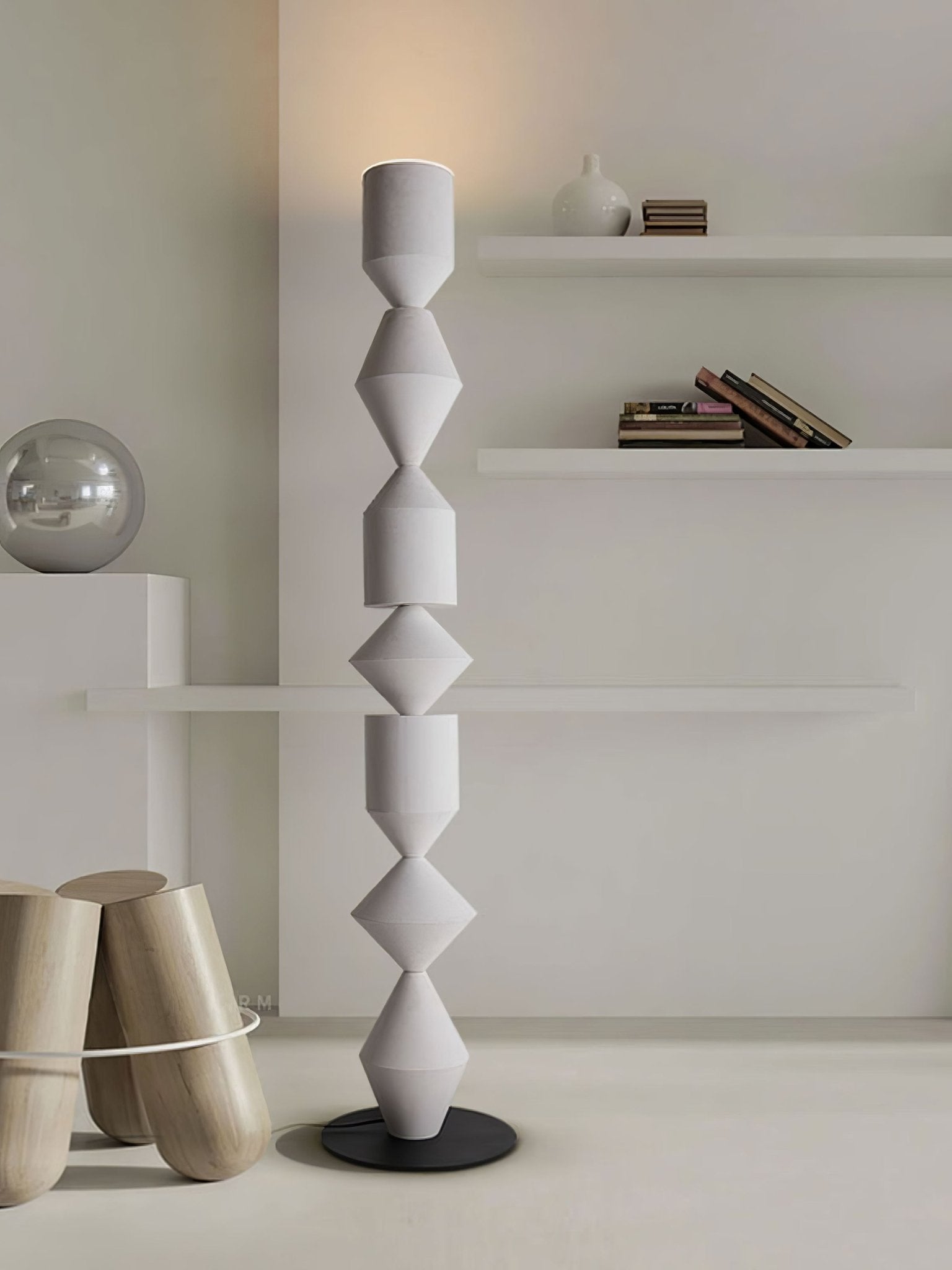 Drisen Minimalist Wood Floor Lamp-Neutral Decor