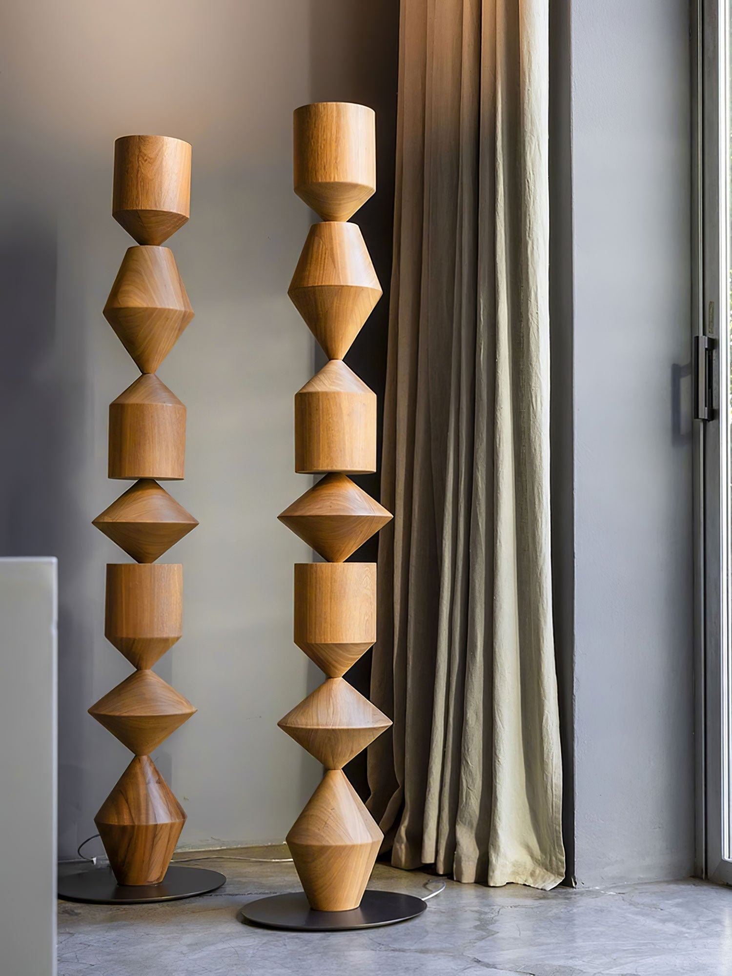 Drisen Minimalist Wood Floor Lamp-Neutral Decor