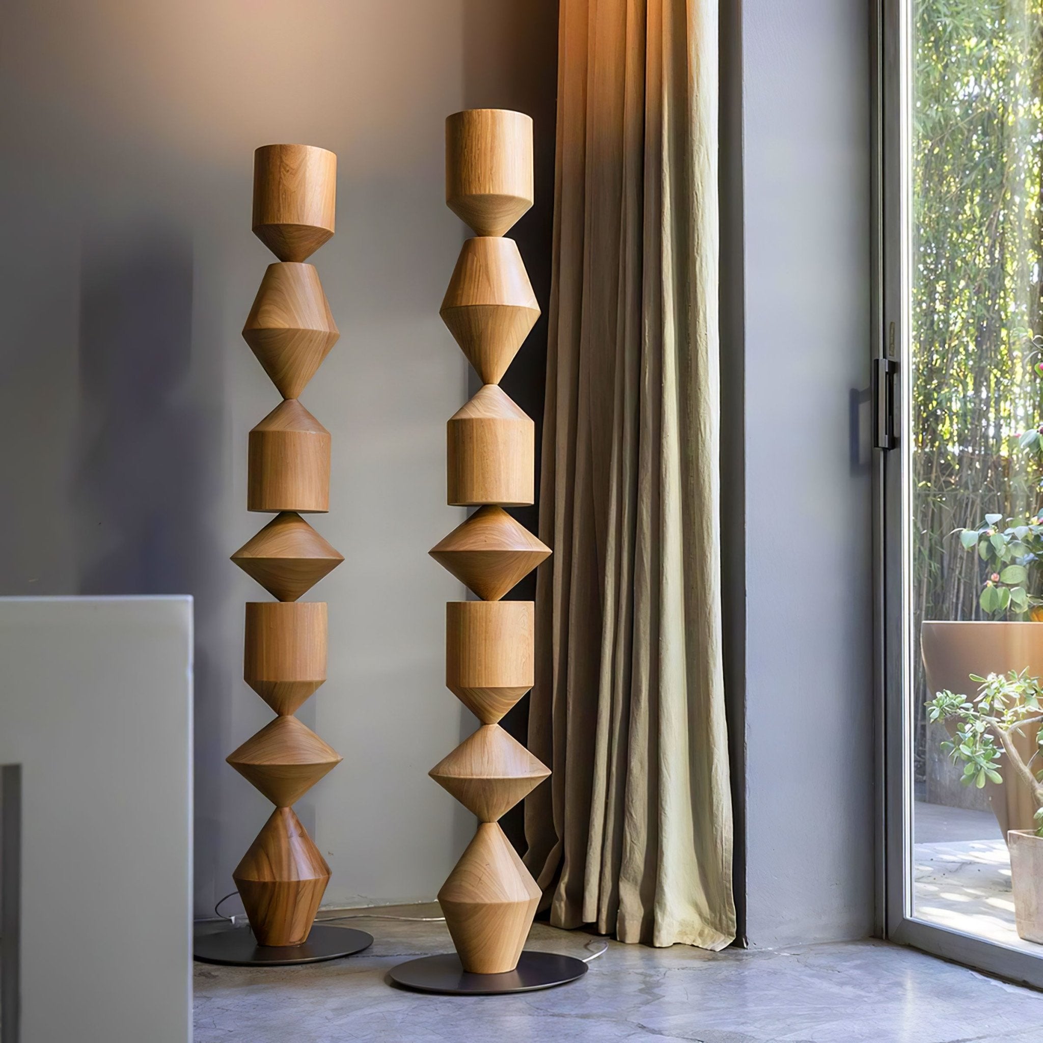 Drisen Minimalist Wood Floor Lamp-Neutral Decor