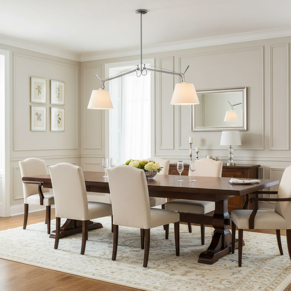 Costanza Pendant Lamp, small 24cm version, shown from a side angle.