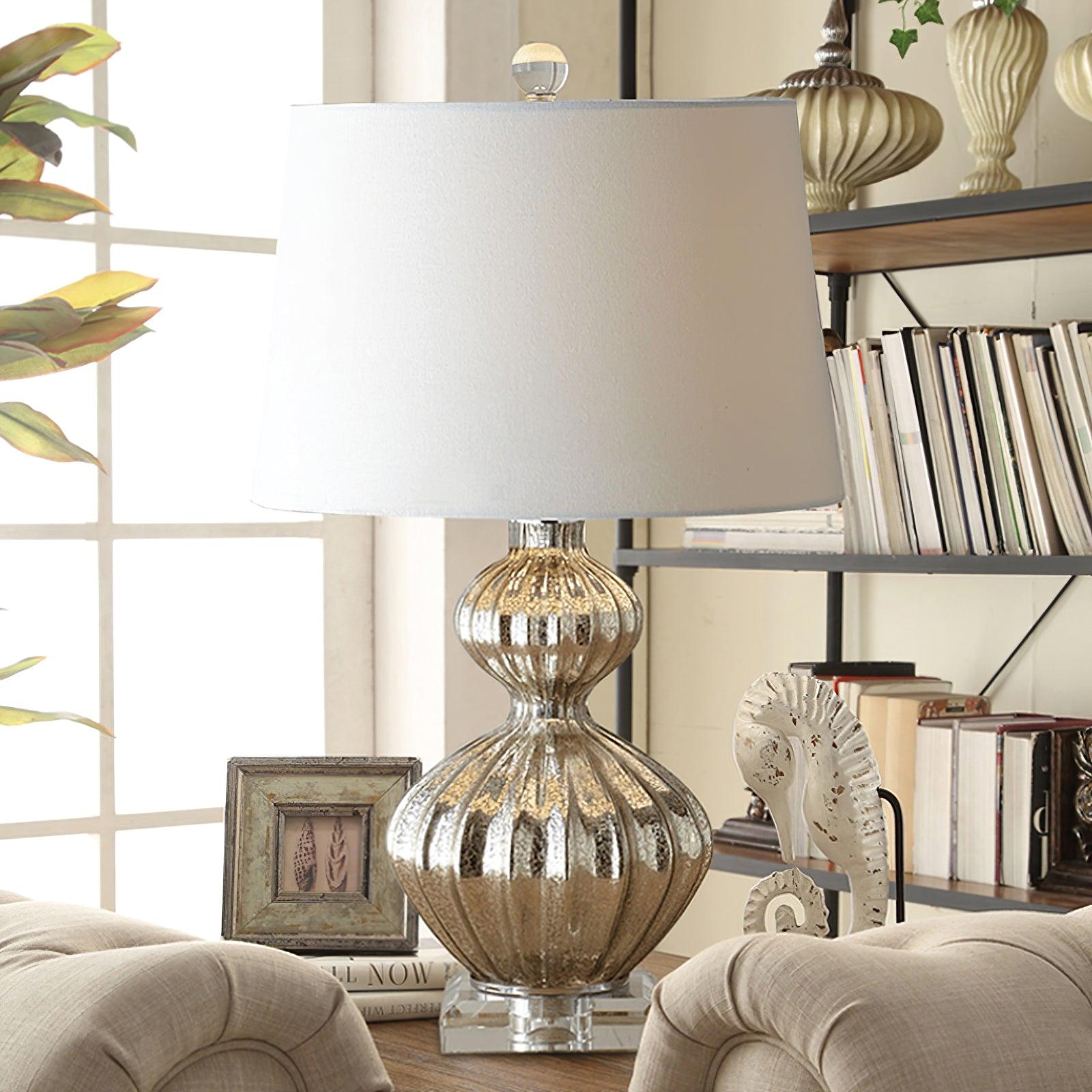 Gloria Elegant Glass Table Lamp-Neutral Decor