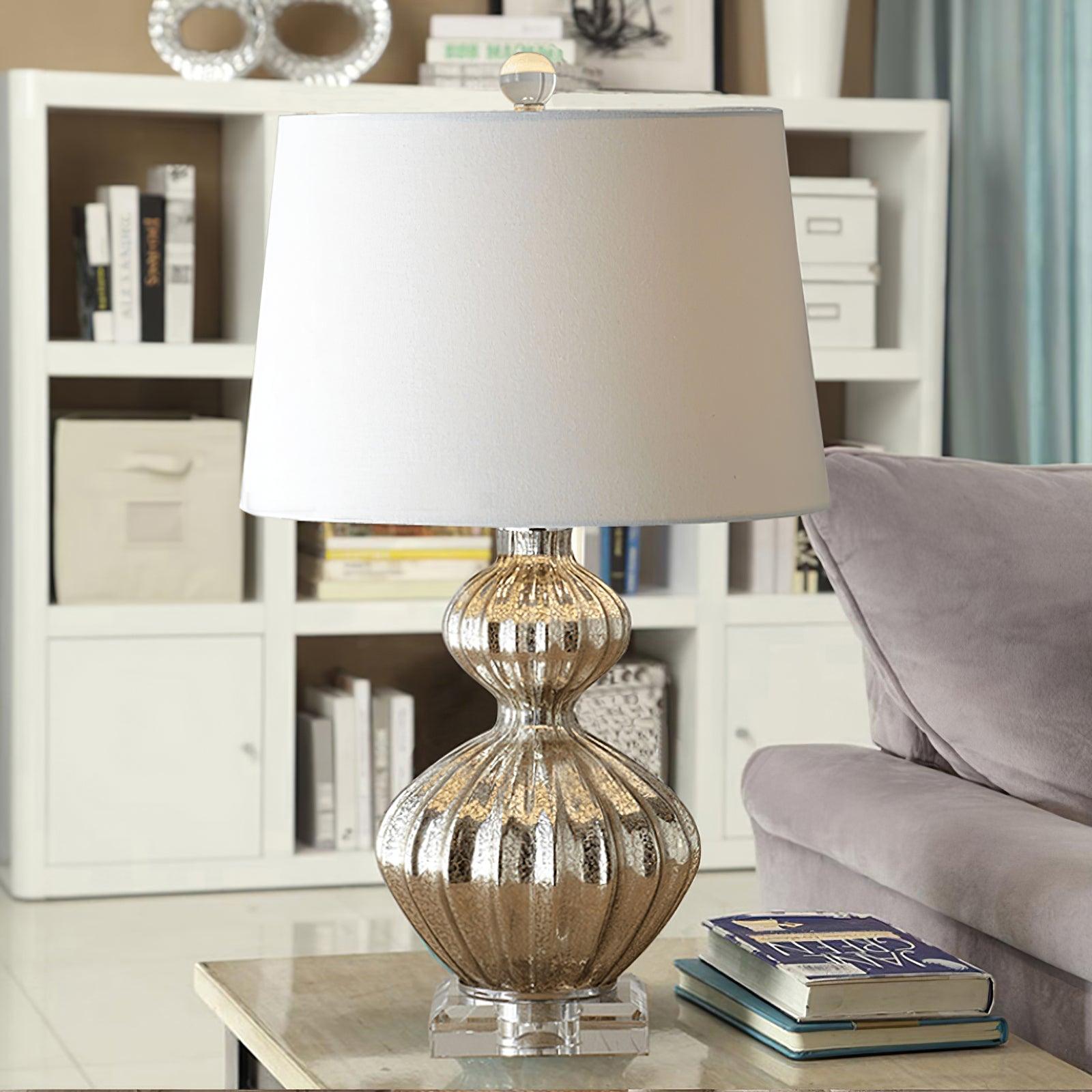 Gloria Elegant Glass Table Lamp-Neutral Decor
