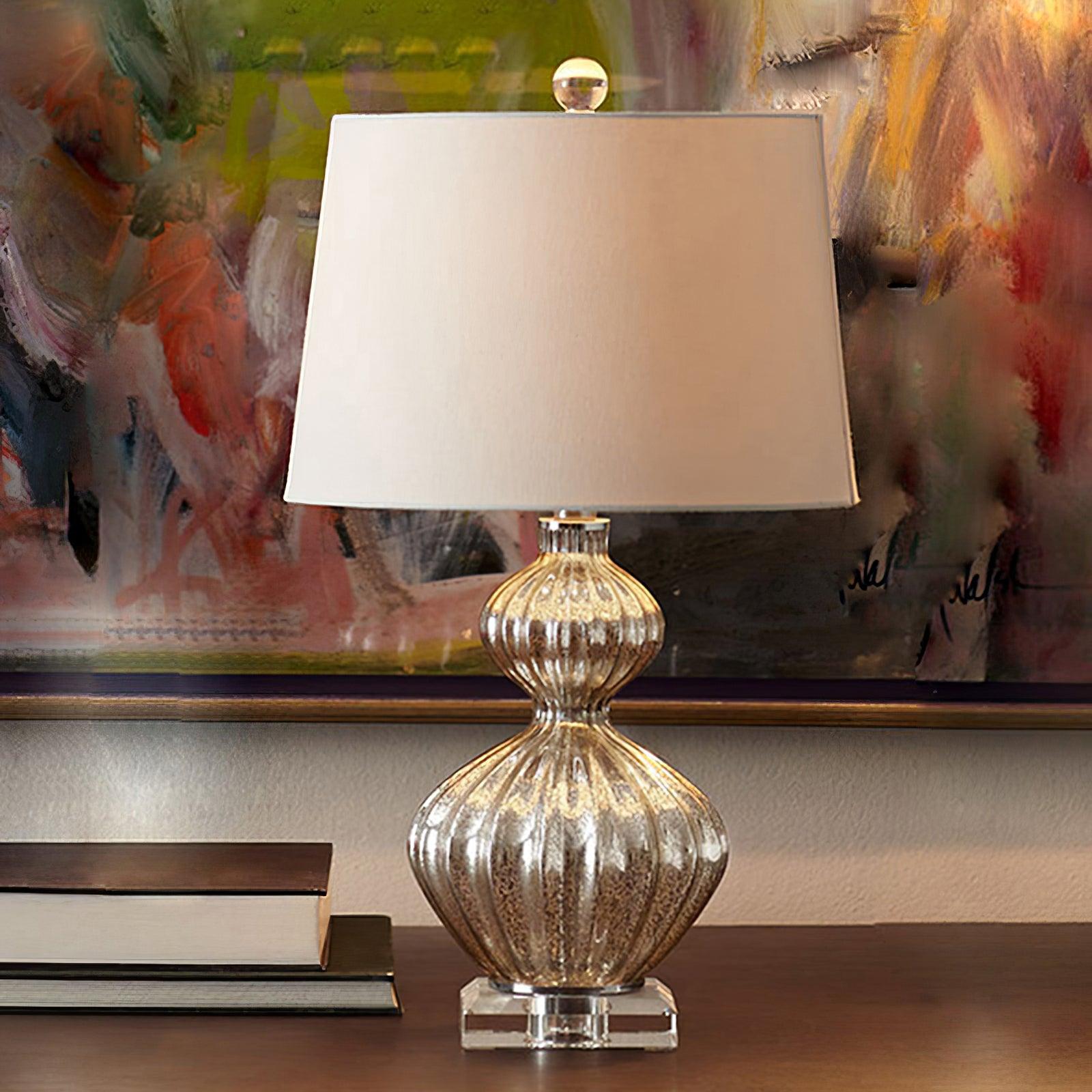 Gloria Elegant Glass Table Lamp-Neutral Decor