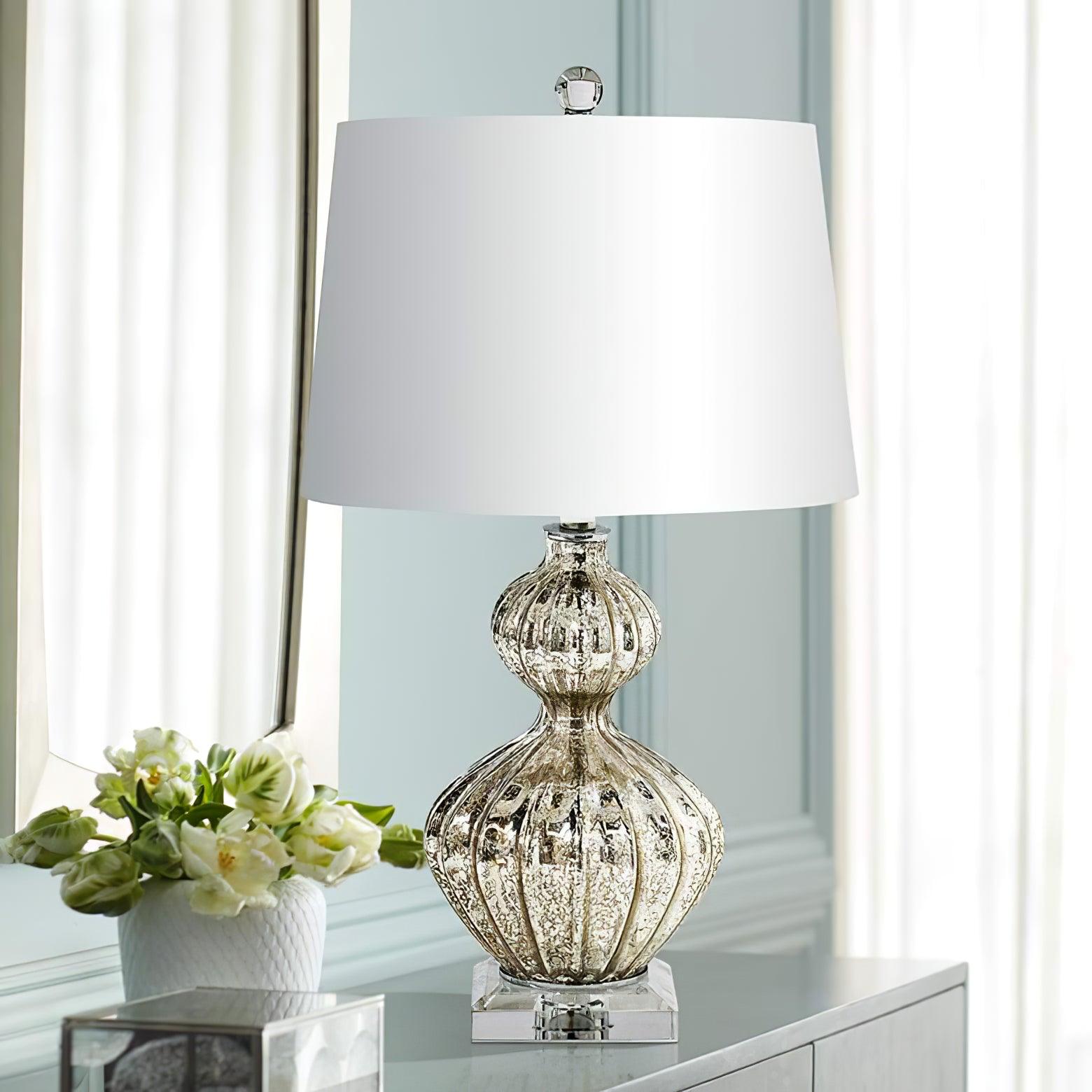 Gloria Elegant Glass Table Lamp-Neutral Decor
