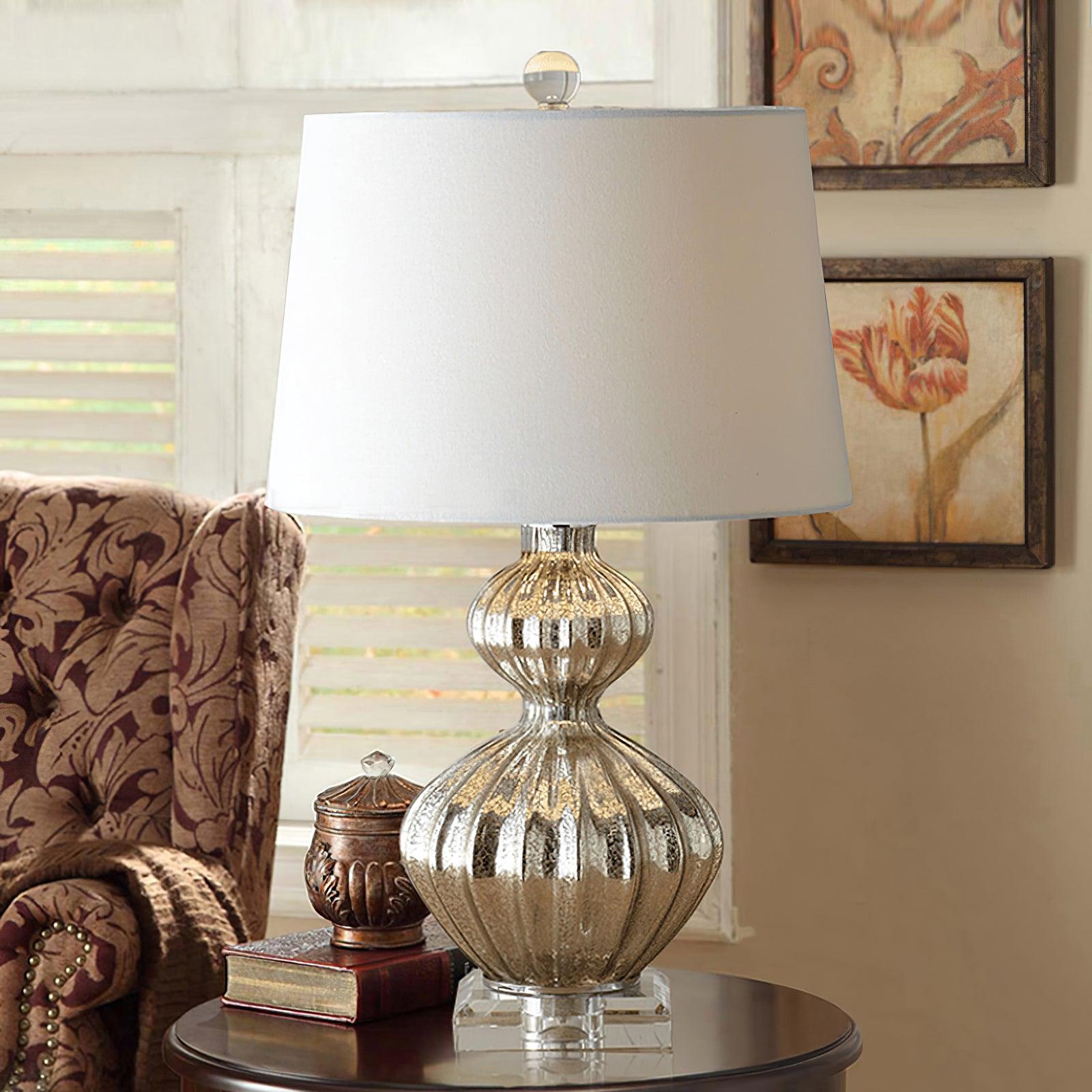 Gloria Elegant Glass Table Lamp-Neutral Decor