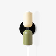 Lustra Wall Lamp Green Black Minimalist Plug-In-Neutral Decor