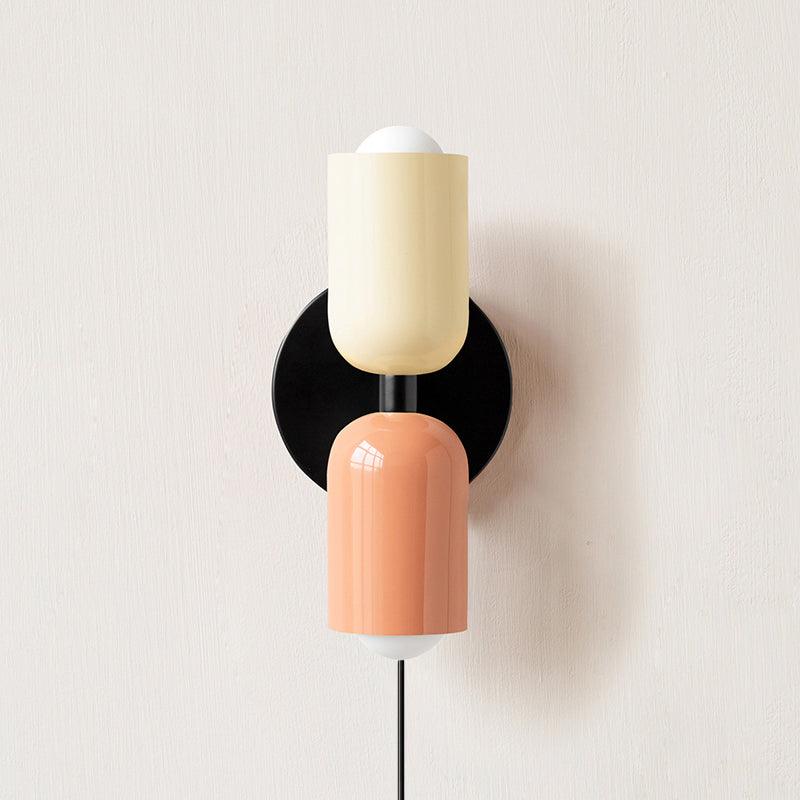 Lustra Wall Lamp Green Black Minimalist Plug-In-Neutral Decor