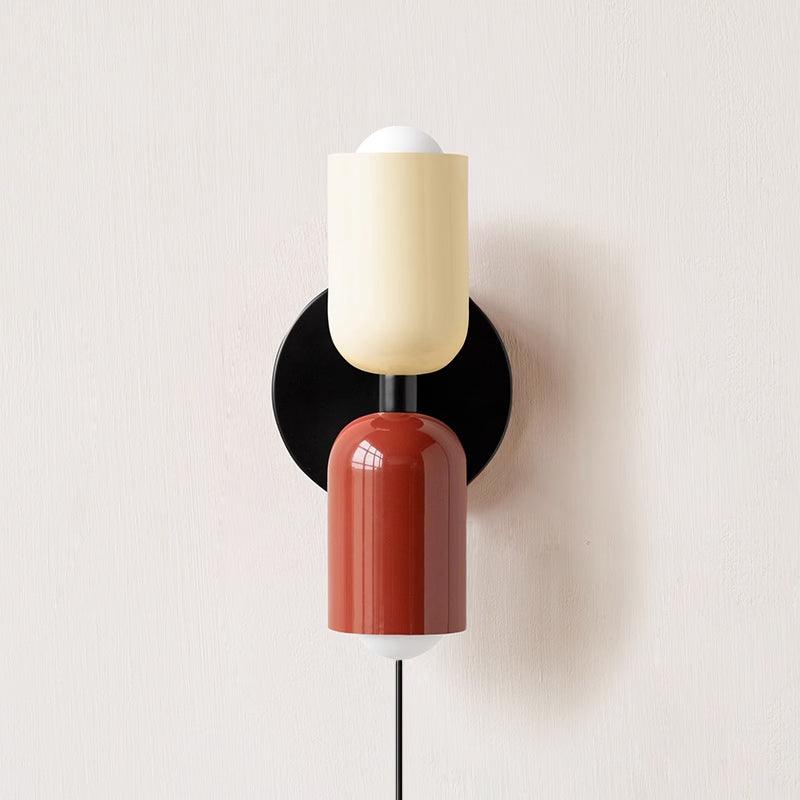 Lustra Wall Lamp Green Black Minimalist Plug-In-Neutral Decor