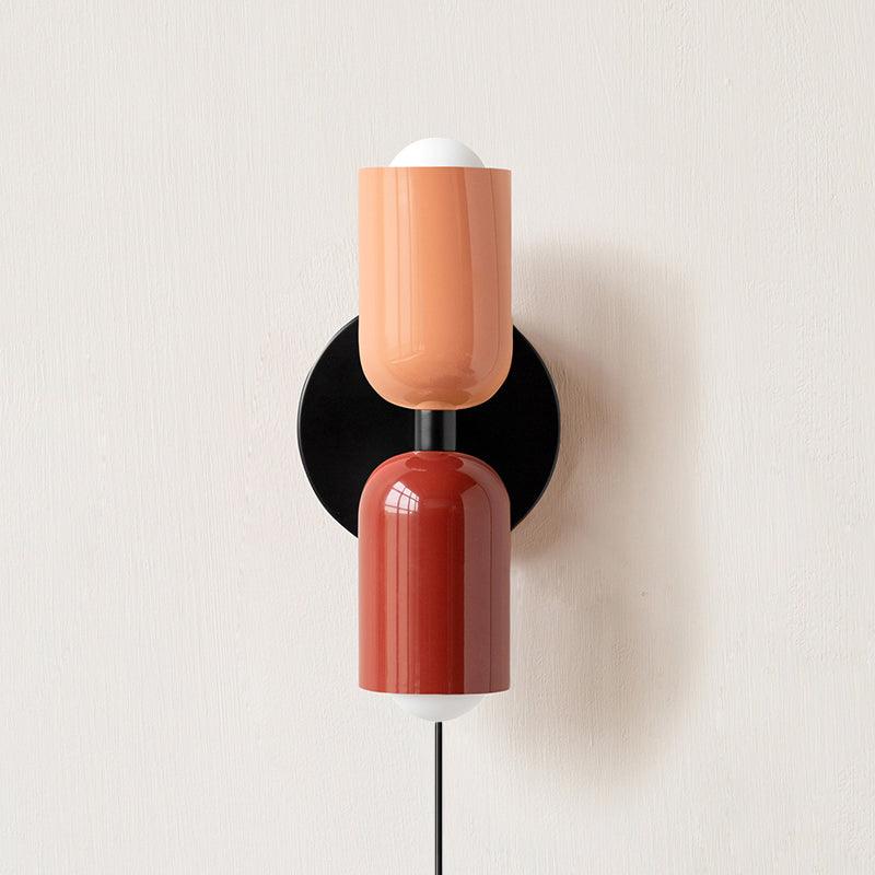 Lustra Wall Lamp Green Black Minimalist Plug-In-Neutral Decor