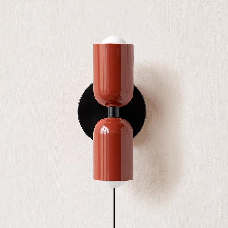 Lustra Wall Lamp Green Black Minimalist Plug-In-Neutral Decor