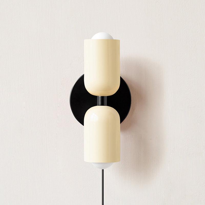 Lustra Wall Lamp Green Black Minimalist Plug-In-Neutral Decor
