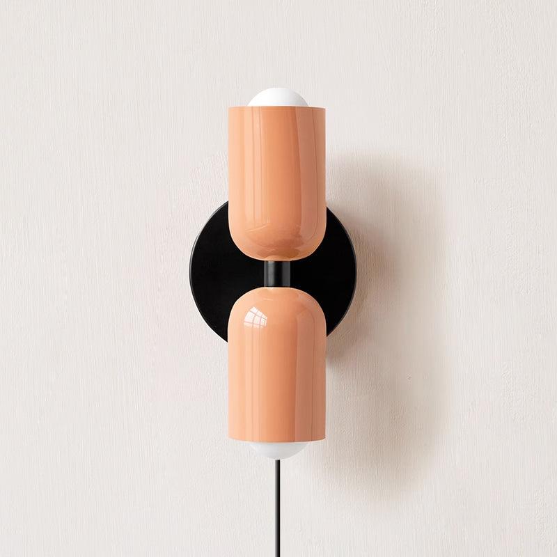 Lustra Wall Lamp Green Black Minimalist Plug-In-Neutral Decor