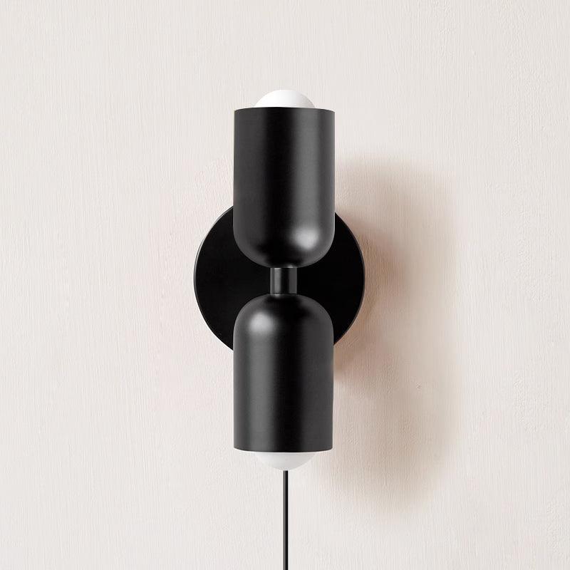 Lustra Wall Lamp Green Black Minimalist Plug-In-Neutral Decor