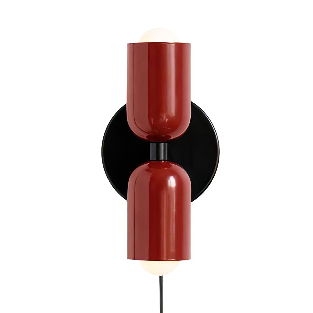 Lustra Wall Lamp Green Black Minimalist Plug-In-Neutral Decor