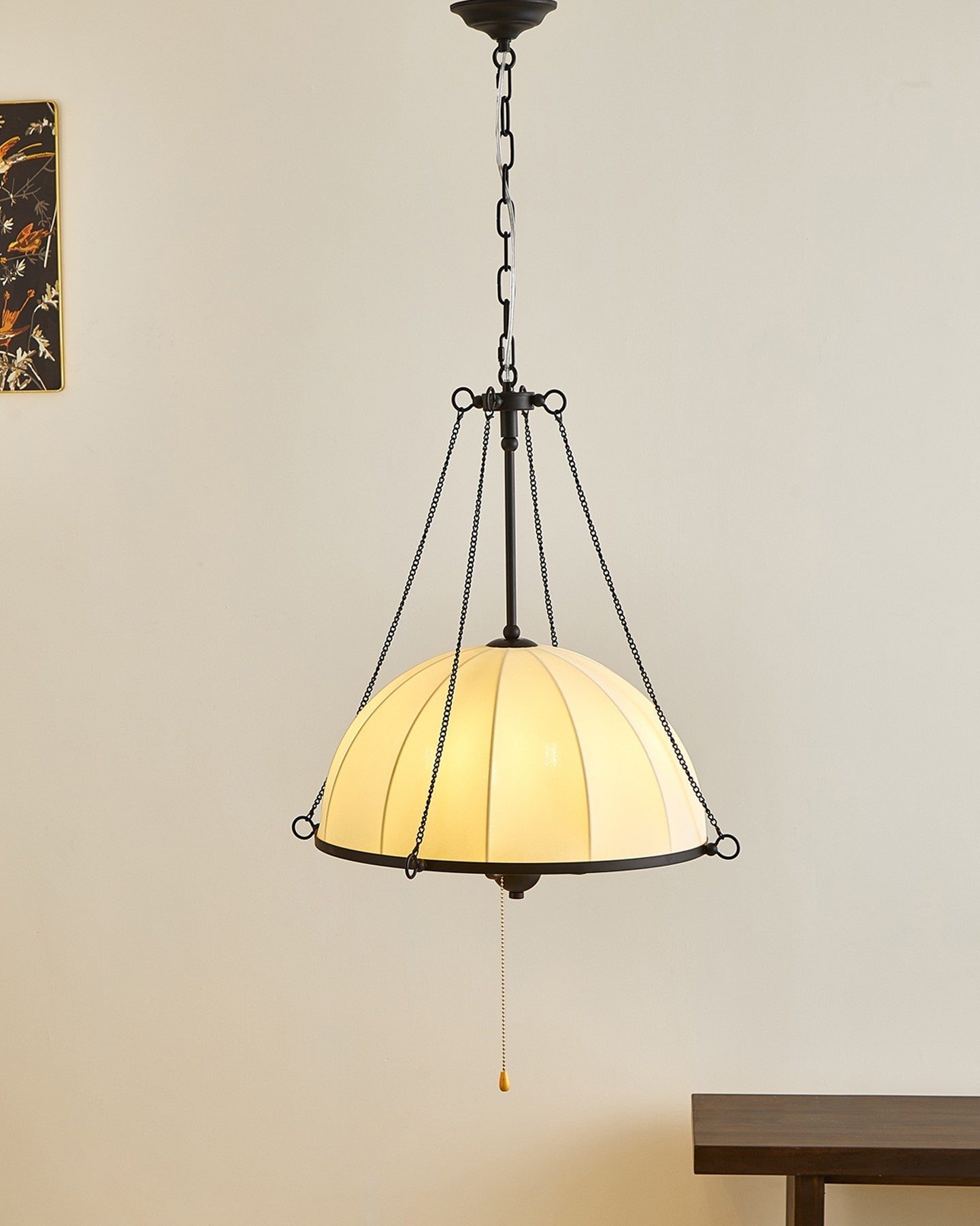 Covina Pendant Lamp in black finish.