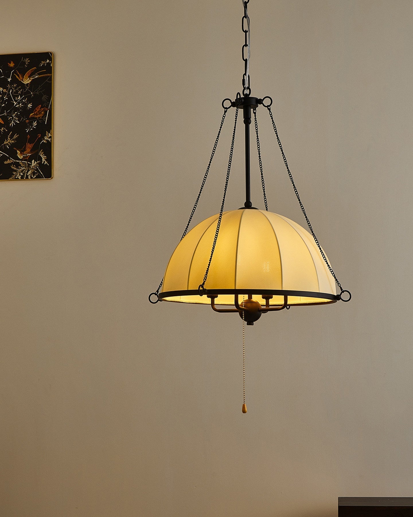 Angled view of the Covina Pendant Lamp showcasing its structure.