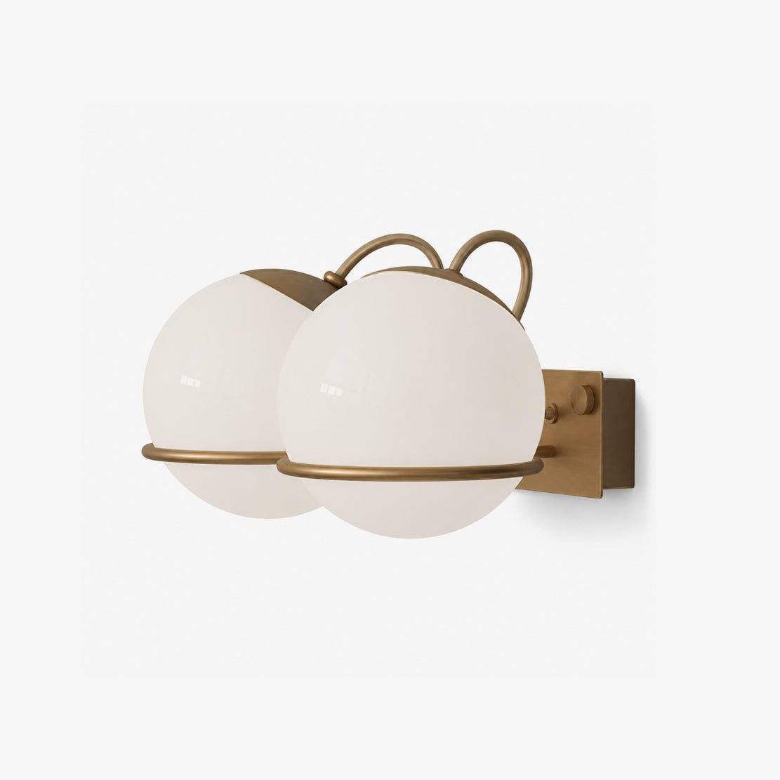 Cradled Globe Wall Sconce-Neutral Decor