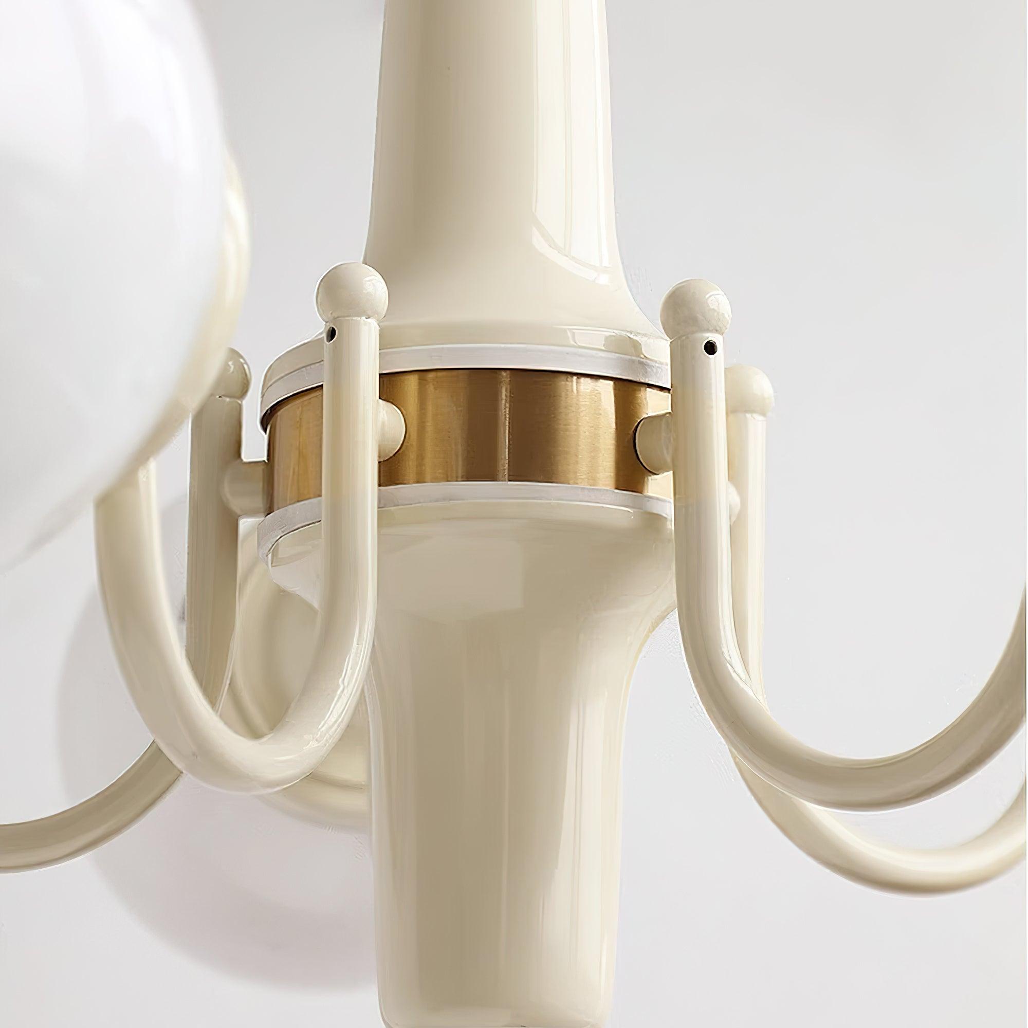 Bren Chandelier Globe Cream Modern-Neutral Decor
