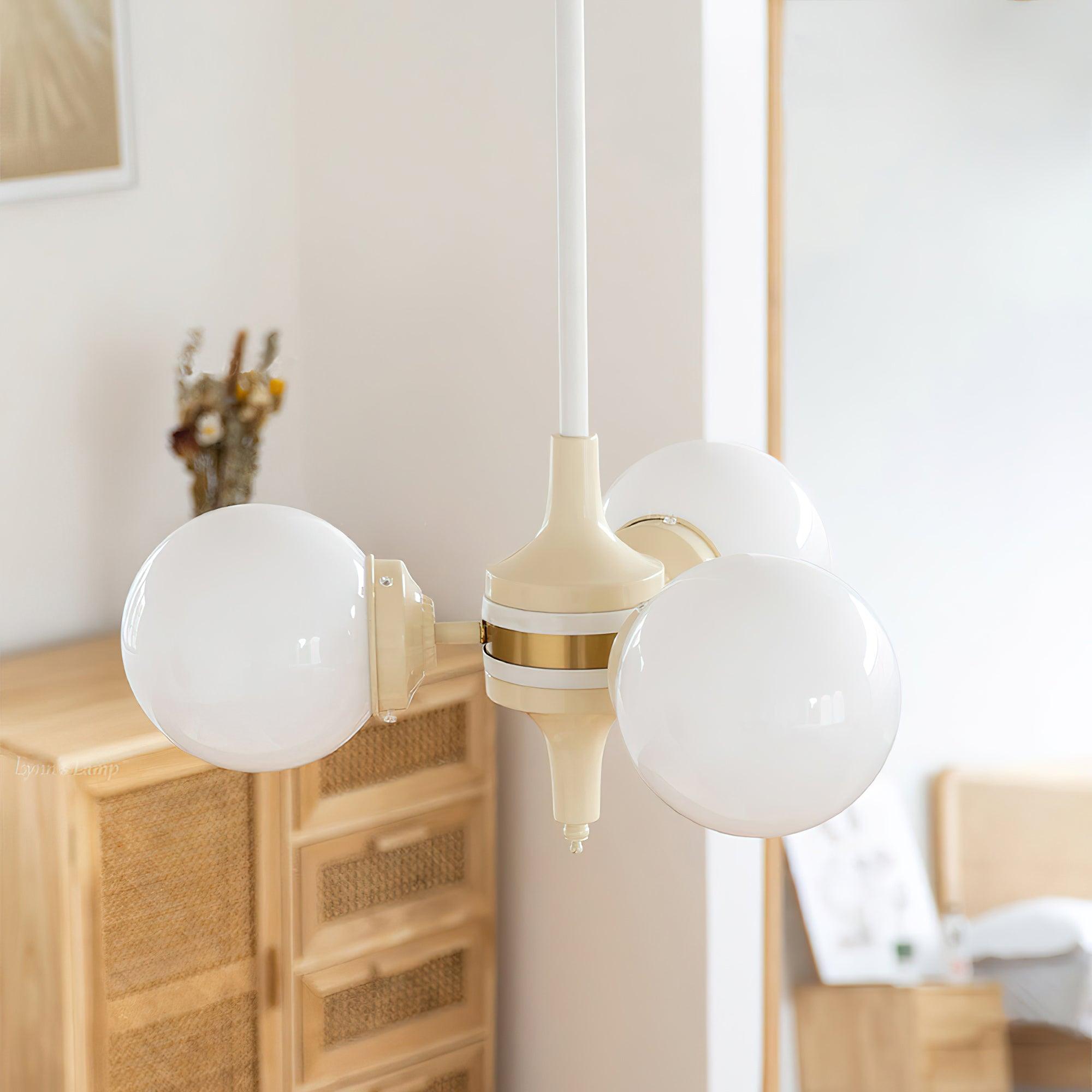 Bren Chandelier Globe Cream Modern-Neutral Decor