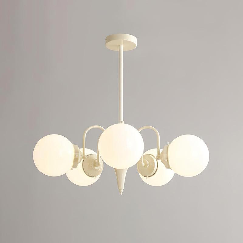Bren Chandelier Globe Cream Modern-Neutral Decor