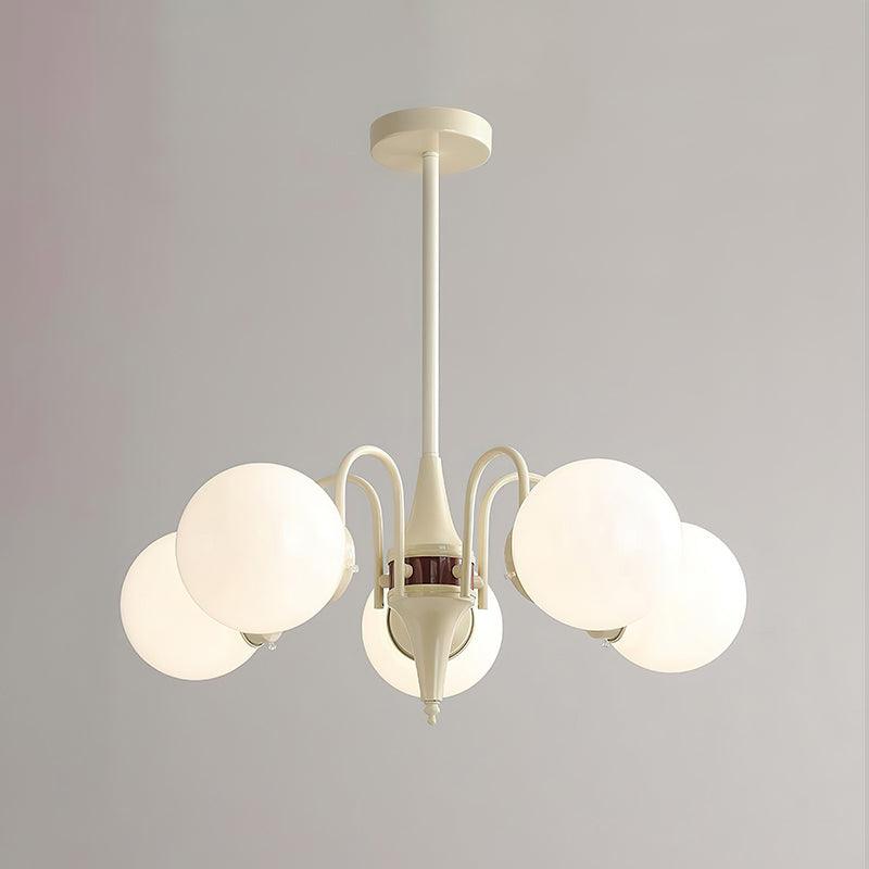 Bren Chandelier Globe Cream Modern-Neutral Decor