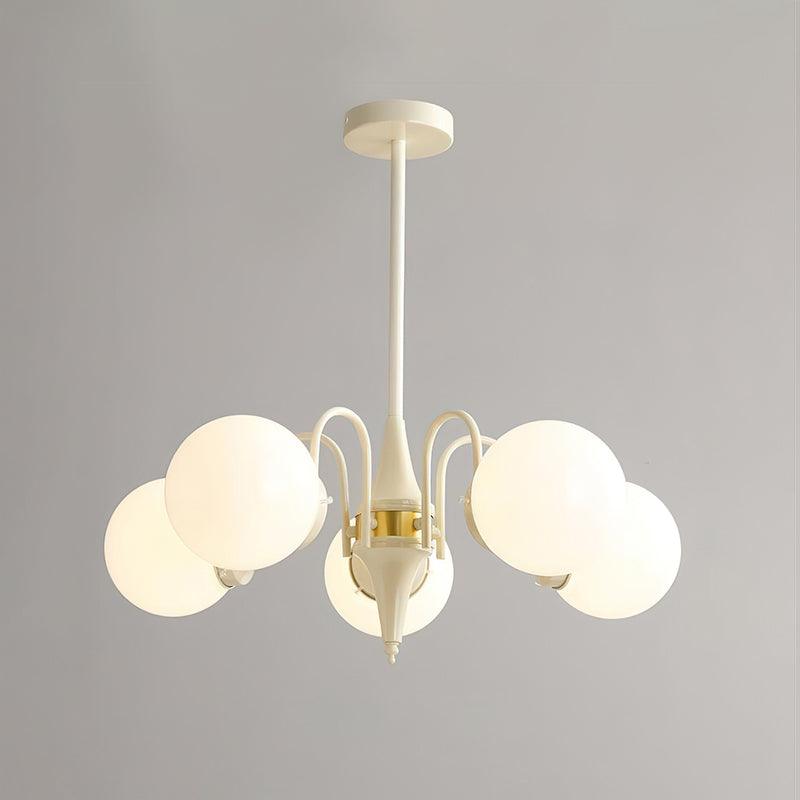 Bren Chandelier Globe Cream Modern-Neutral Decor